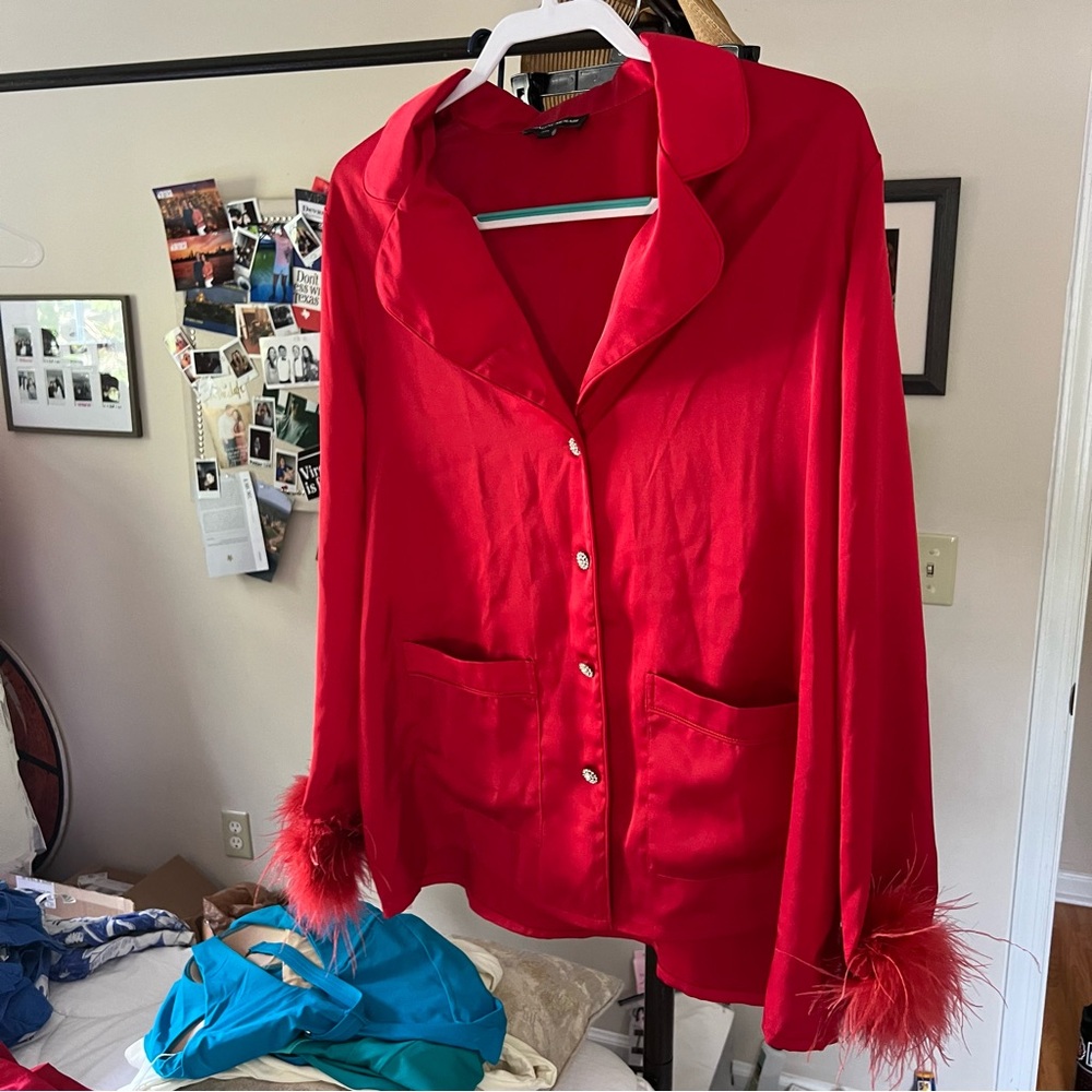 Nadine Merabi DARCIE RED PAJAMAS